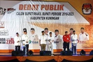 Debat publik Pilkada Kuningan 2018.